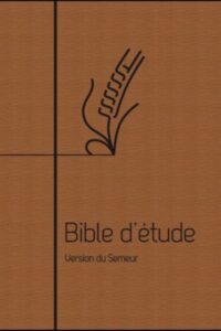Bible d&rsquo;&eacute;tude Semeur souple brune apparence toil&eacute;e