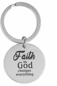 Keyring Metal Faith in God