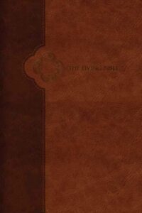 TLB The Living Bible-Brown/Tan TuTone